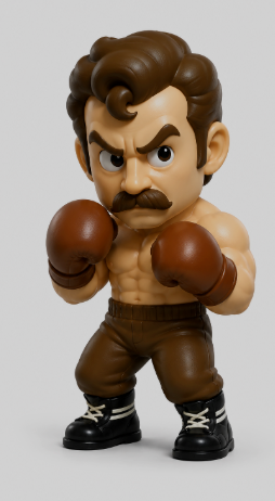 NES Mike Tyson's Punch-Out 3” stylized resin figure NINTENDO