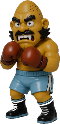 NES Mike Tyson's Punch-Out 3” stylized resin figure NINTENDO