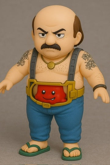 Aqua Teenage Mutant Ninja Hunger Force Chibi Carl as Android body with Meatwad as Krang (Copy)