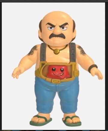 Aqua Teenage Mutant Ninja Hunger Force Chibi Carl as Android body with Meatwad as Krang (Copy)