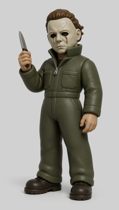 Horror Icons Collection – 4" Classic Slasher & Movie Monster Figures – 3D Printed Collectibles