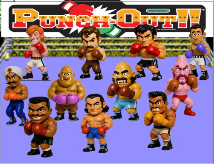 NES Mike Tyson's Punch-Out 3” stylized resin figure NINTENDO