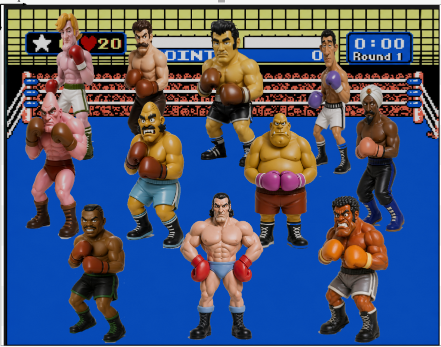 NES Mike Tyson's Punch-Out 4” stylized resin figure NINTENDO