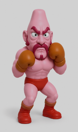 NES Mike Tyson's Punch-Out 3” stylized resin figure NINTENDO