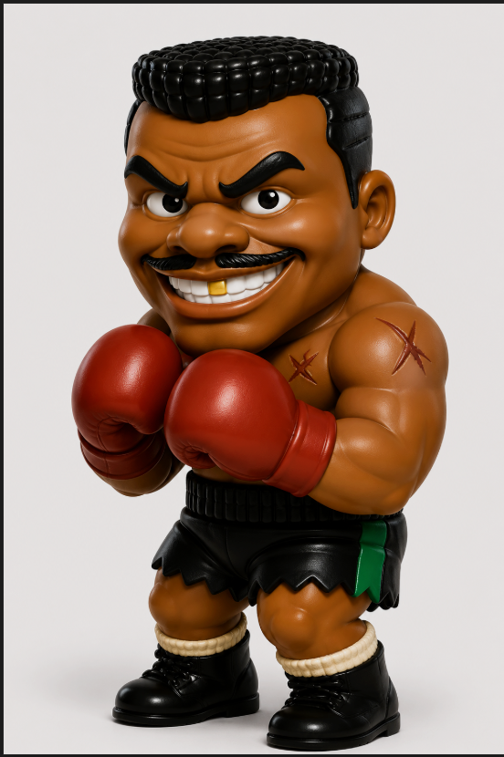 NES Mike Tyson's Punch-Out 3” stylized resin figure NINTENDO