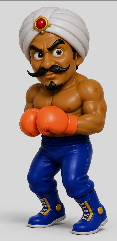 NES Mike Tyson's Punch-Out 3” stylized resin figure NINTENDO