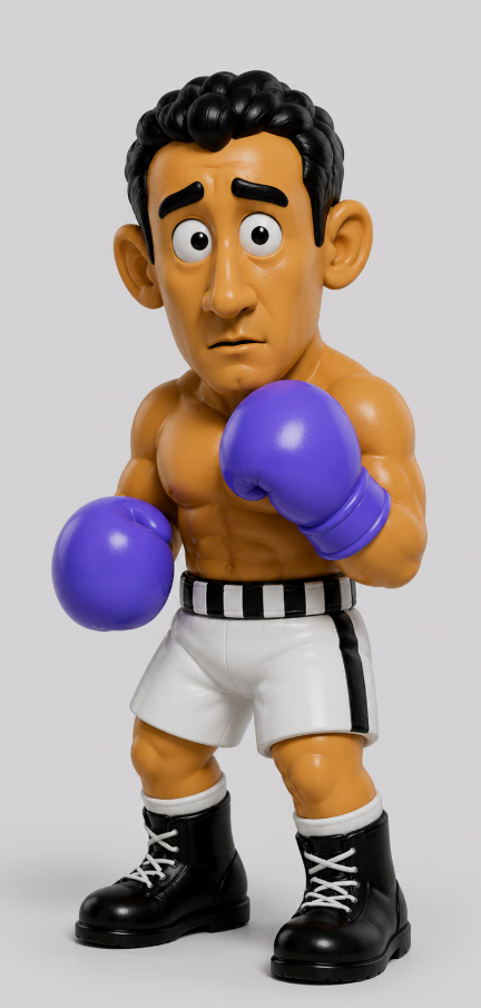 NES Mike Tyson's Punch-Out 3” stylized resin figure NINTENDO