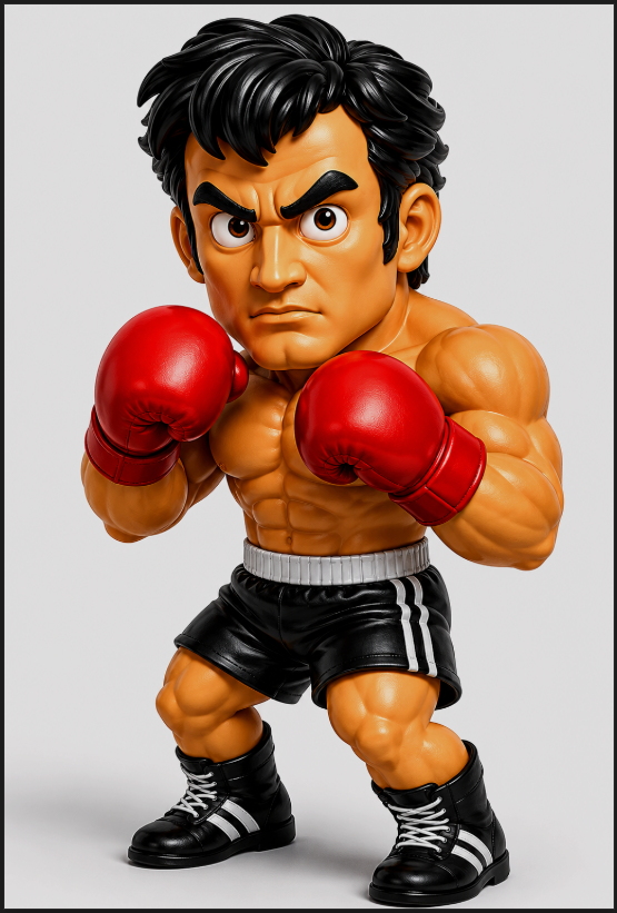 NES Mike Tyson's Punch-Out 3” stylized resin figure NINTENDO