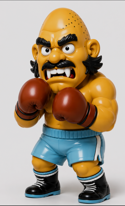 NES Mike Tyson's Punch-Out 3” stylized resin figure NINTENDO