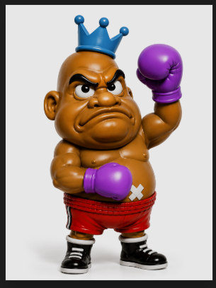 NES Mike Tyson's Punch-Out 3” stylized resin figure NINTENDO