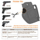 Universal Tactical Gun Holster Handguns Hidden Carry Holster Pistol Concealed Left/Right Gun Bag OWB IWB with Mag Pouches