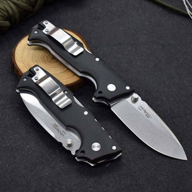 Cold Steel AD10 Outdoor Survival Folding Camping Pocket Defensive Knife S35VN Blade Survival Tactical Knives Utility EDC Tool