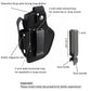 Universal Tactical Gun Holster Handguns Hidden Carry Holster Pistol Concealed Left/Right Gun Bag OWB IWB with Mag Pouches