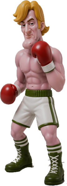 NES Mike Tyson's Punch-Out 4” stylized resin figure NINTENDO