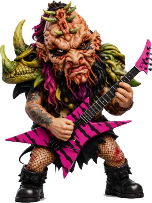 GWAR Legends Collection – 5" Heavy Metal Monster Figures – 3D Printed Collectibles