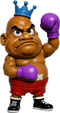 NES Mike Tyson's Punch-Out 3” stylized resin figure NINTENDO