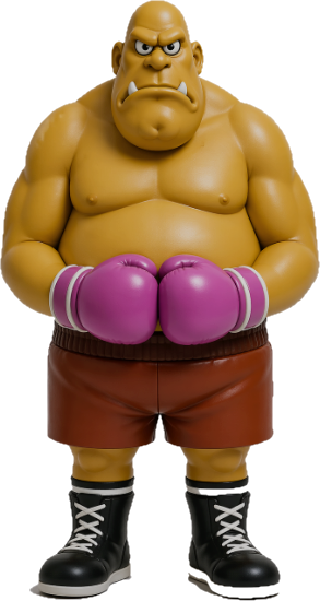 NES Mike Tyson's Punch-Out 4” stylized resin figure NINTENDO