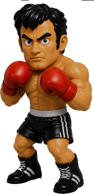 NES Mike Tyson's Punch-Out 3” stylized resin figure NINTENDO