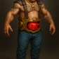 Aqua Teenage Mutant Ninja Hunger Force Realistic Carl as Android body with Meatwad as Krang