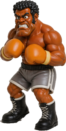 NES Mike Tyson's Punch-Out 4” stylized resin figure NINTENDO