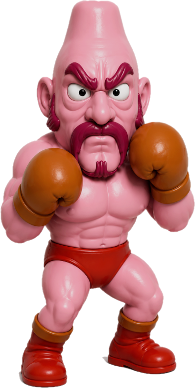 NES Mike Tyson's Punch-Out 3” stylized resin figure NINTENDO