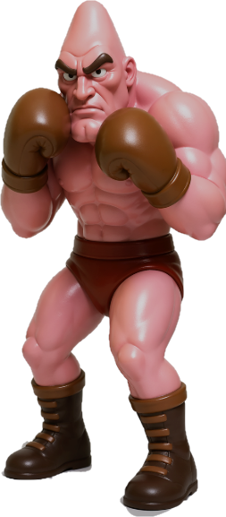 NES Mike Tyson's Punch-Out 4” stylized resin figure NINTENDO