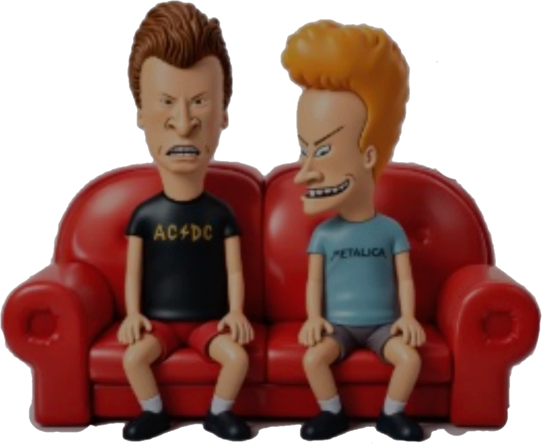 Custom art Beavis And Butthead Couch Figure made to order