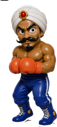 NES Mike Tyson's Punch-Out 3” stylized resin figure NINTENDO