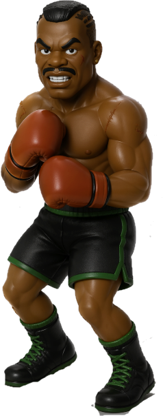 NES Mike Tyson's Punch-Out 4” stylized resin figure NINTENDO