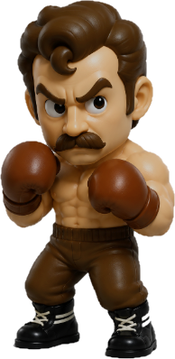 NES Mike Tyson's Punch-Out 3” stylized resin figure NINTENDO
