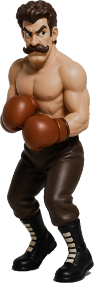 NES Mike Tyson's Punch-Out 4” stylized resin figure NINTENDO