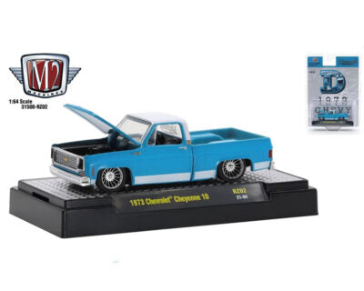 M2 Machines 1:64 Riverside Show Exclusives 1973 Chevrolet Cheyenne 10 “D ” Baby Blue Limited 6,000 Pieces Squarebody