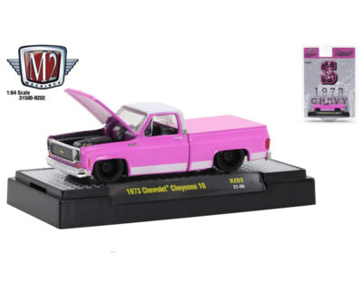 M2 Machines 1:64 Riverside Show Exclusives 1973 Chevrolet Cheyenne 10 “S ” Pink Limited 6,000 Pieces Squarebody