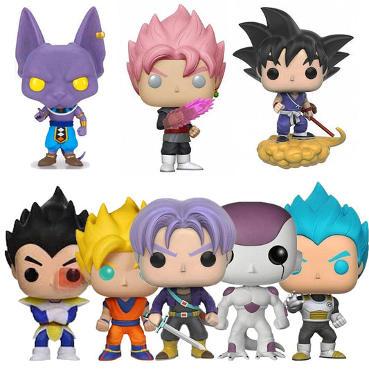 DragonBalls Super Saiya Gokus #260 Vegeta #10 #156 Frieza #12 #47 Beerus #120 Piccolo #11 Vinly Figure Funkoe Figure Toys Gifts