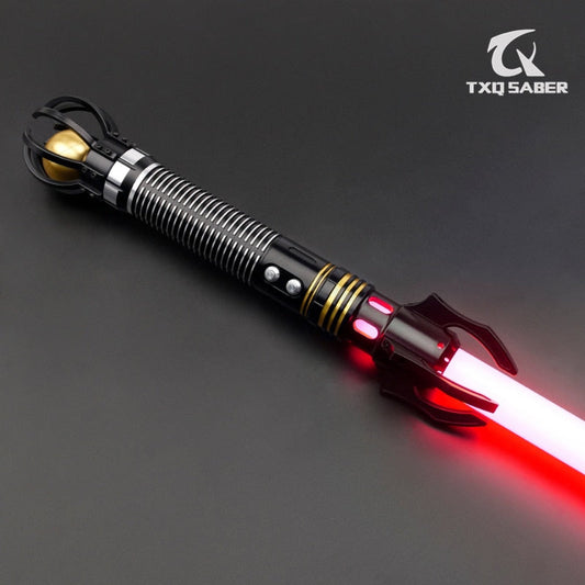 TXQSABER Devil Heavy Smooth Swing Lightsaber Metal Hilt Proffie V2.2 Board LED Strip Blade Dueling Laser Sword Xmas Cosplay Toys