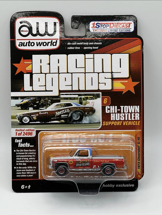 Auto World 1:64 1973 Chevrolet C10 Chi Town Hustler CP7745 Chase Model Car