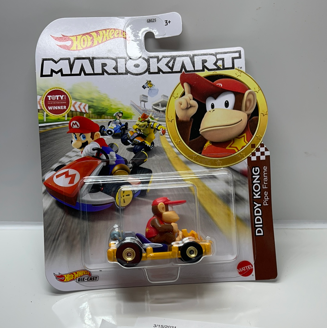 Hot Wheels Mario Kart Diddy Kong