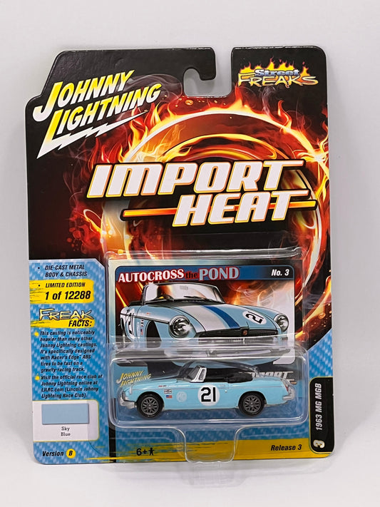 2021 Johnny Lightning STREET FREAKS Import Heat #03 1963 MG MGB B/3