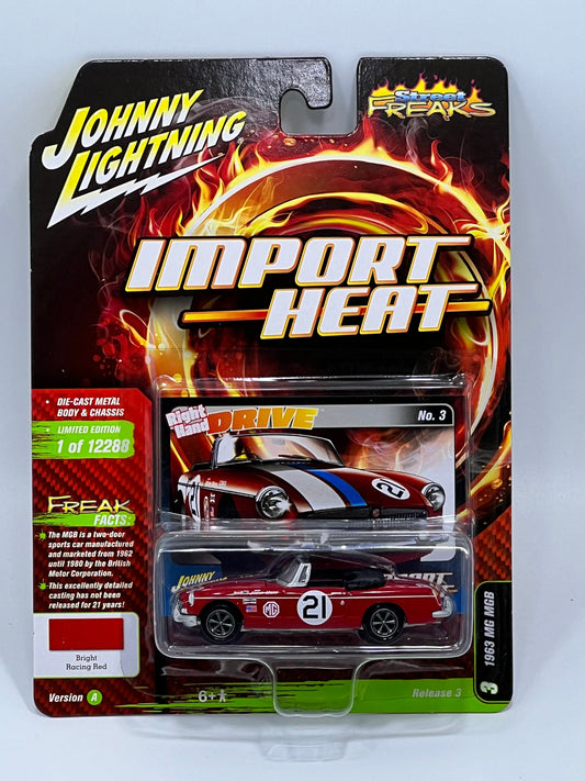 2021 Johnny Lightning STREET FREAKS Import Heat #03 1963 MG MGB A/3